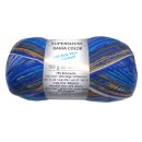 Supersocke "Bahia Color" 100 g 4.f Blau-Bunt