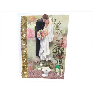 3-D Hochzeitskarte
